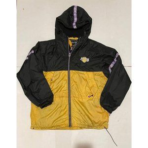 Los Angeles Lakers Harbortec Jacket Vintage 90s Medium READ